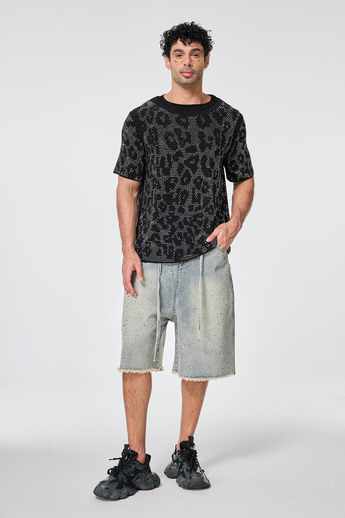 Gemstone Glow Rhinestone T-Shirt