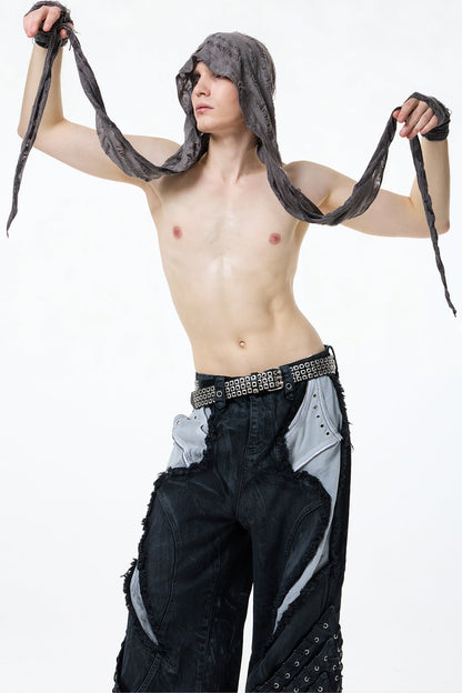 Gentle Fiber Asymmetric Scarf