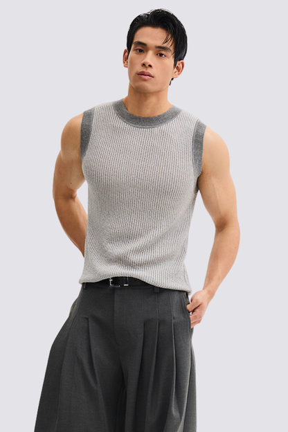 Gentle Loop Sleeveless Knit Top