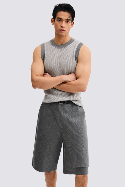 Gentle Loop Sleeveless Knit Top