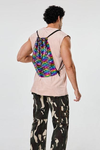 Gleaming Impact Sequin Backpack