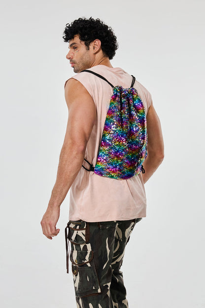 Gleaming Impact Sequin Backpack