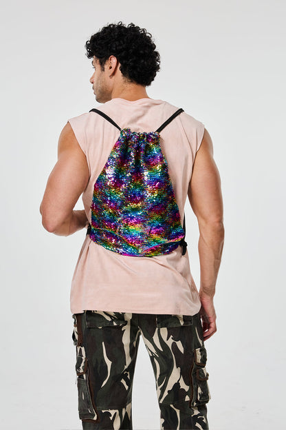 Gleaming Impact Sequin Backpack