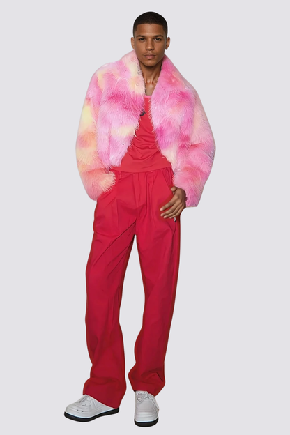 Glitter Pact Fur Crop Jacket