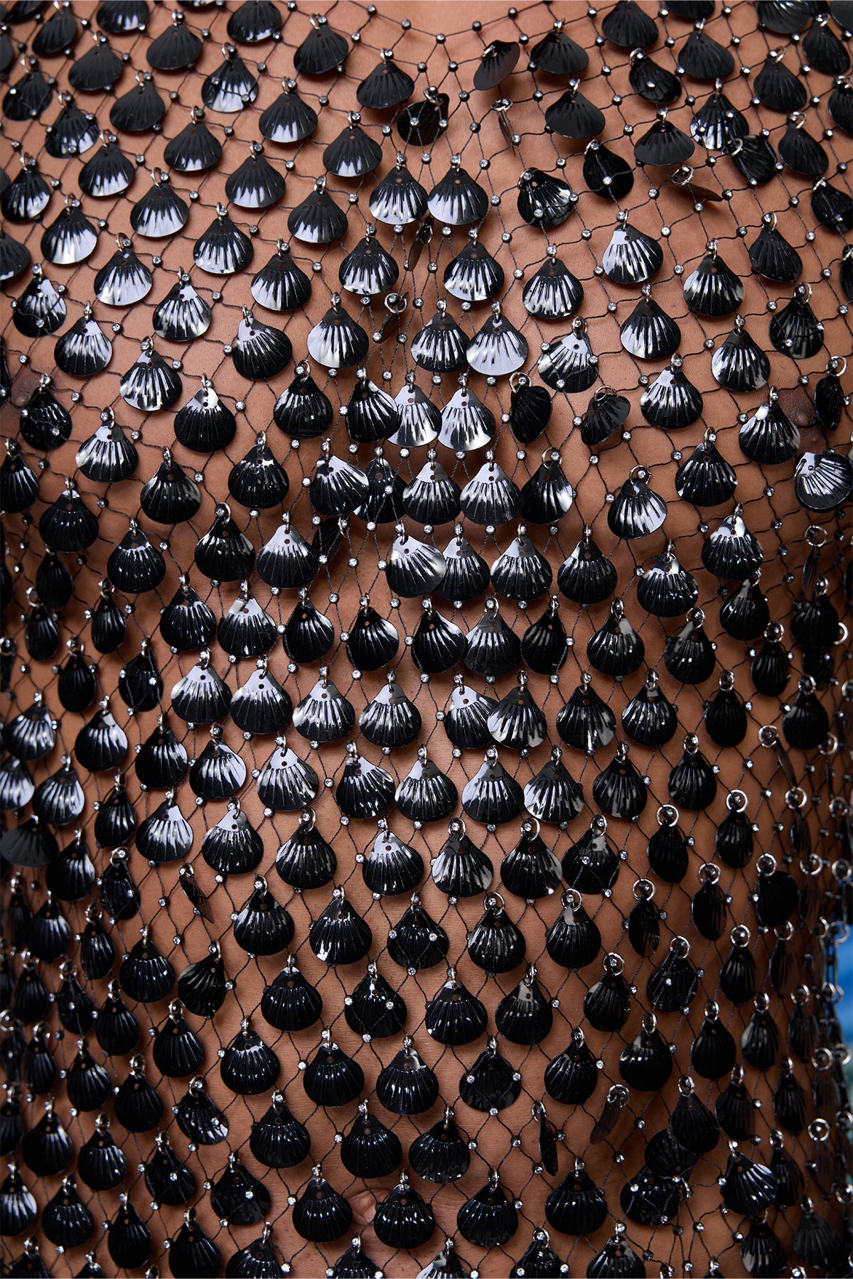 Gloom Crystal Shell Embellished Tank Top Black