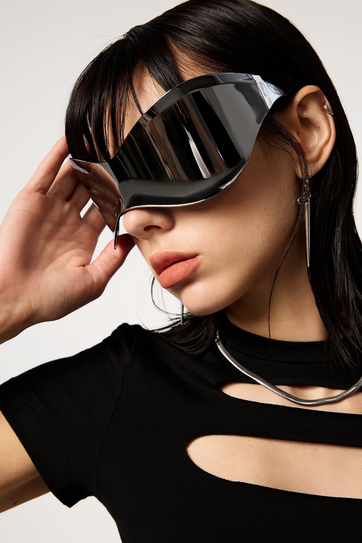 Gloom Visor One Piece Punk Y2K Sunglasses