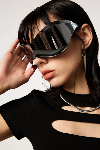 Gloom Visor One Piece Punk Y2K Sunglasses