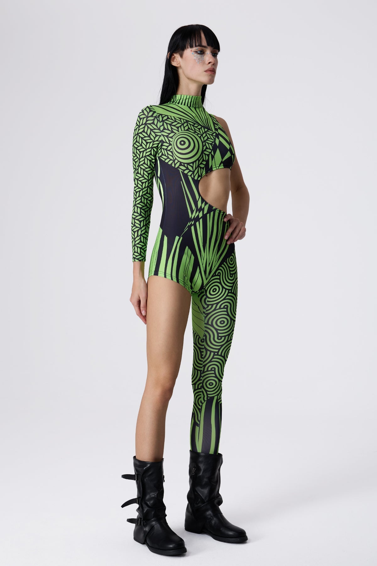 Gloss Vibe One Shoulder Jumpsuit