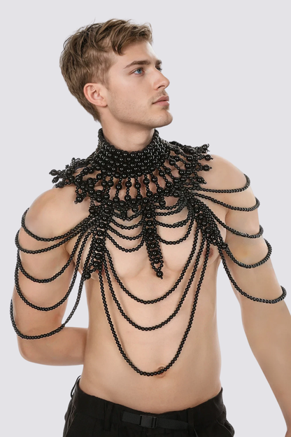 Glow Merge Pearl Vest Black