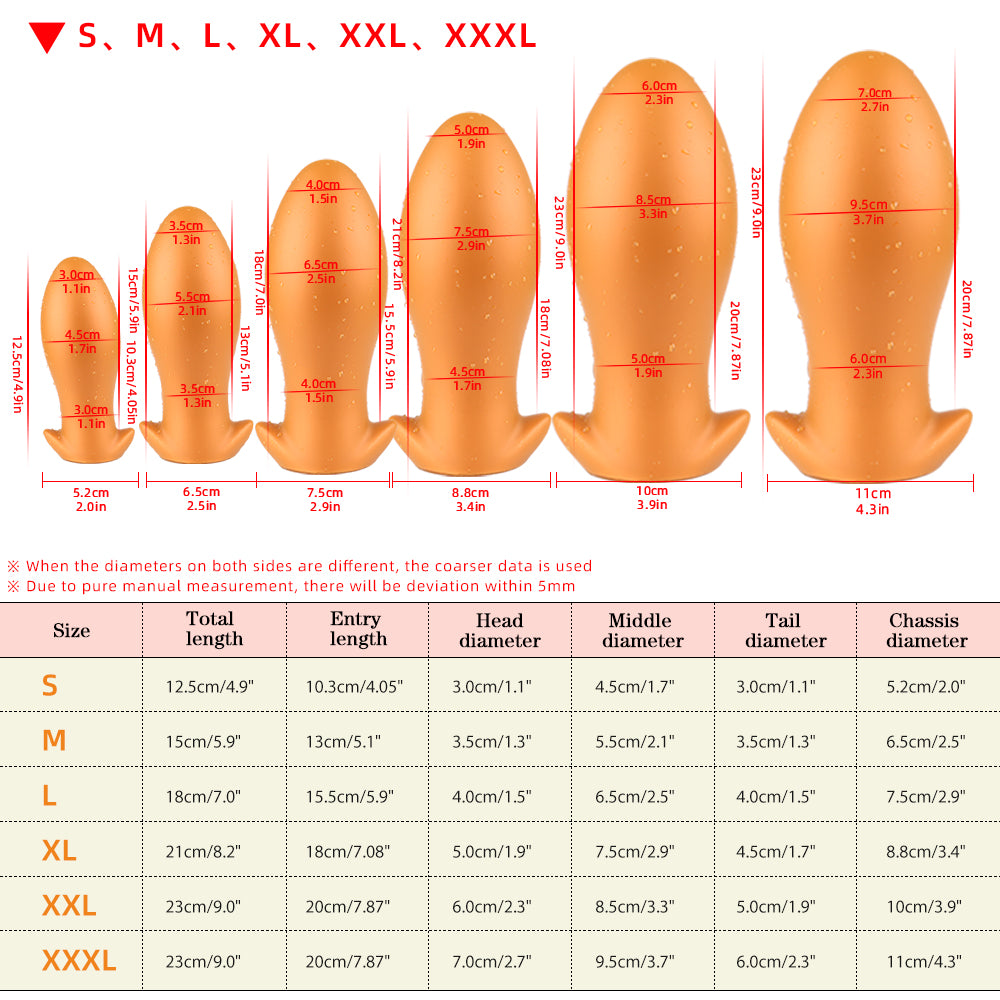 Jordan - Silicone Butt Plug - Anal Toy - Anal Trainers in Different Sizes