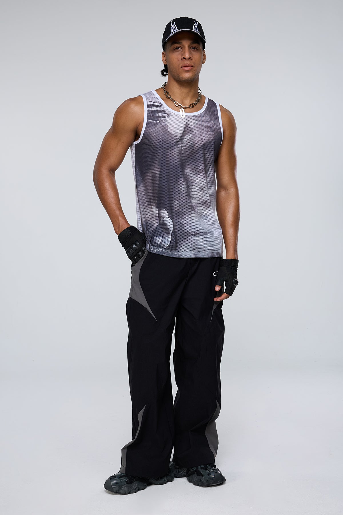 Grace Tone Y2K Print Sleeveless Top