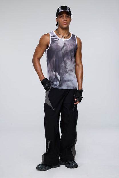 Grace Tone Y2K Print Sleeveless Top