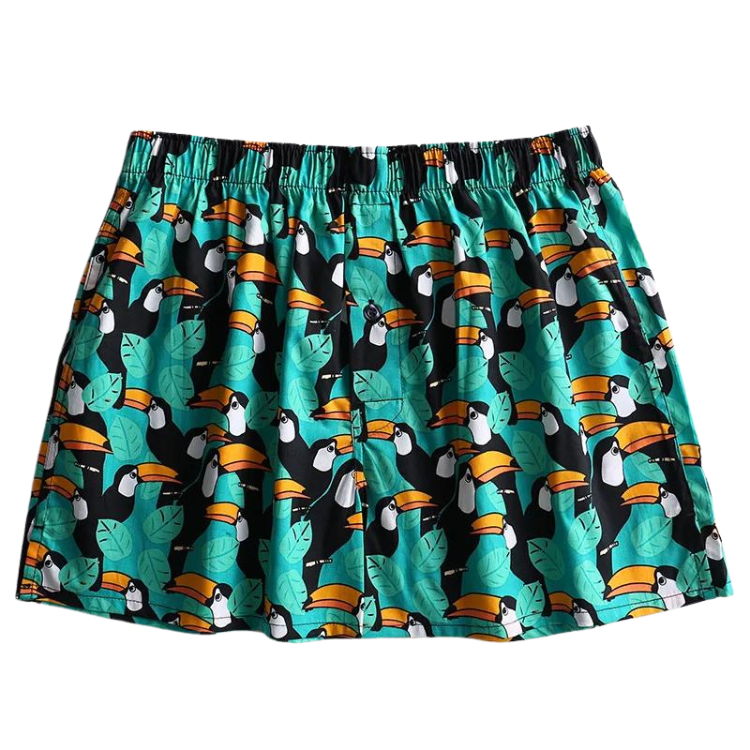 Green Toucan Graphic Boxers