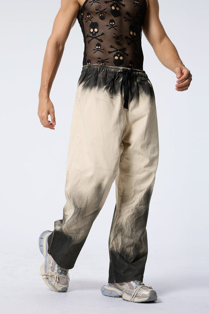 Grey Dash Straight Pants