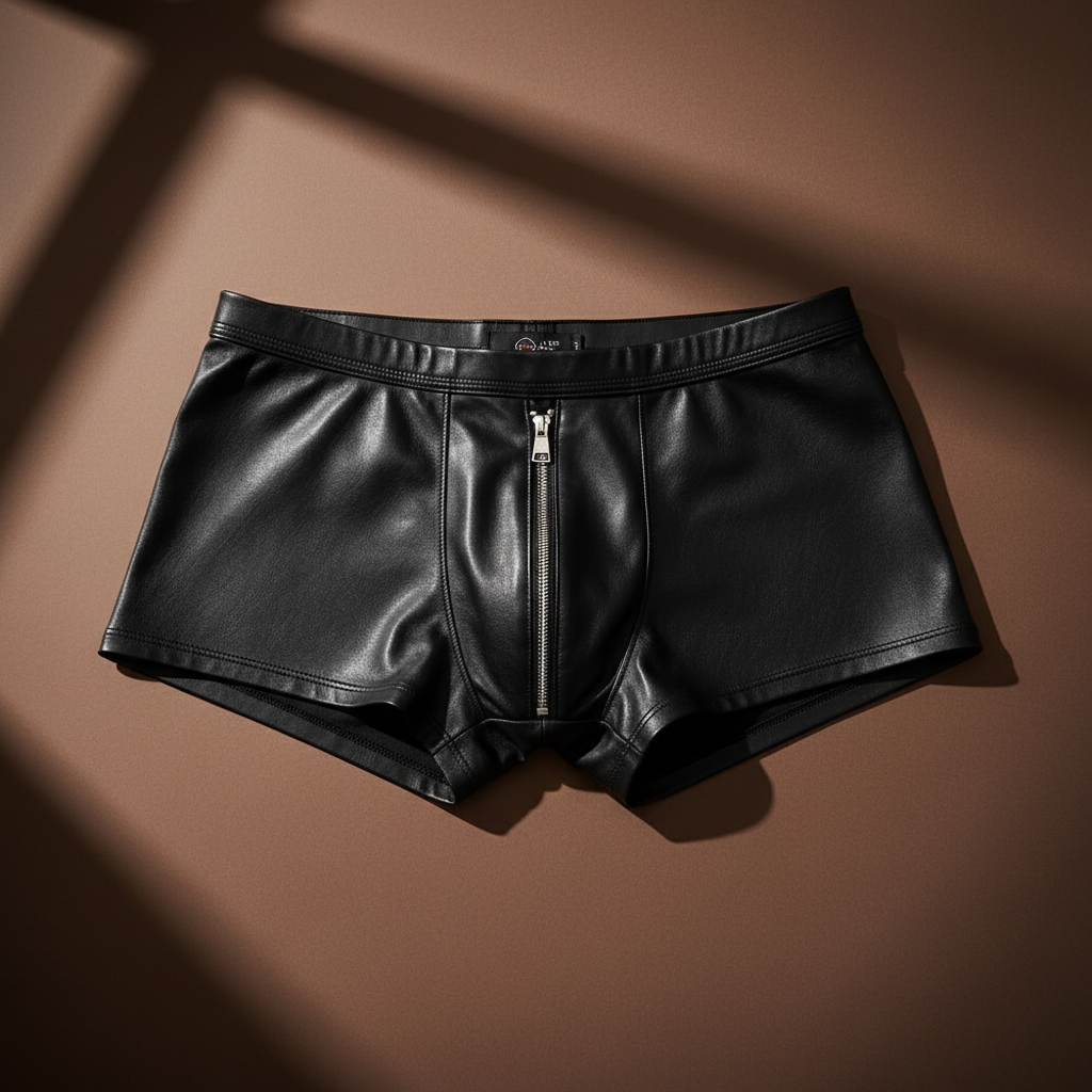 Latex Zip Fetish Boxers