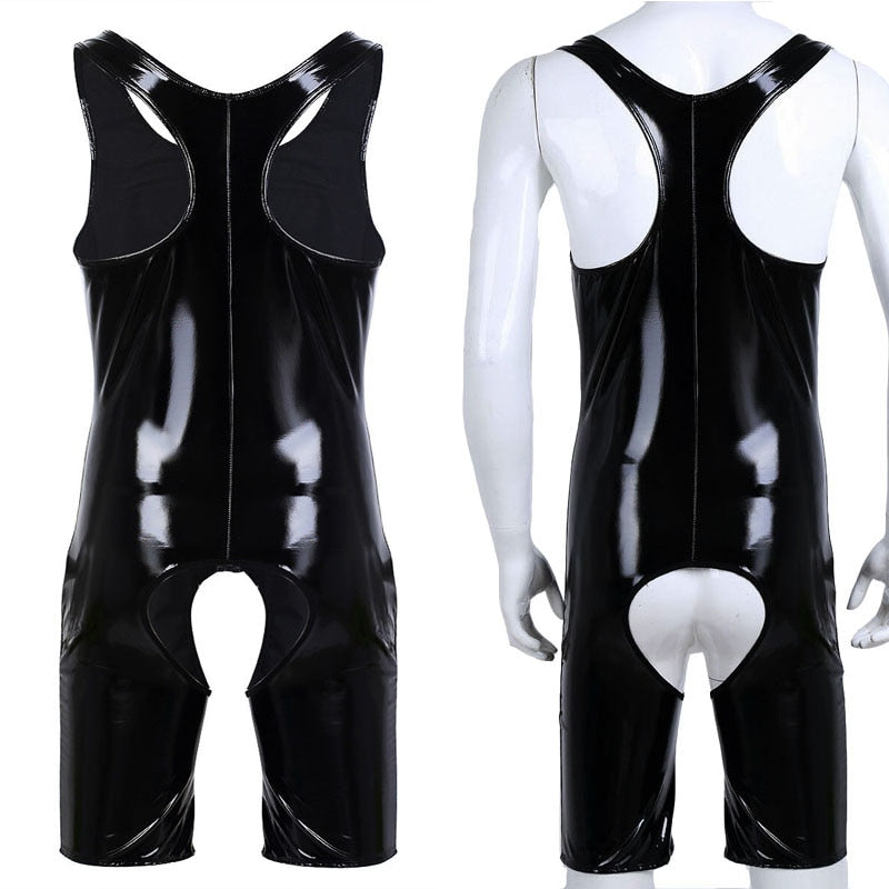 PVC Vinyl Vixen Bodysuit