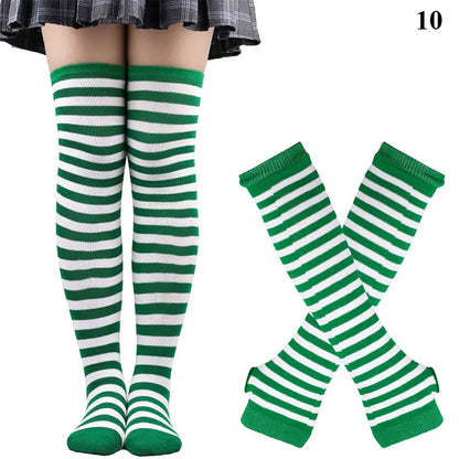 Matching Thigh High + Handwarmer Set