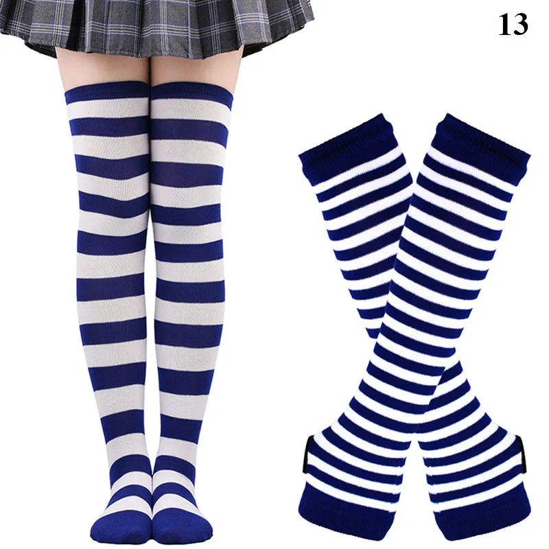 Matching Thigh High + Handwarmer Set