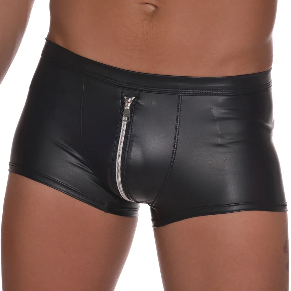 Latex Zip Fetish Boxers
