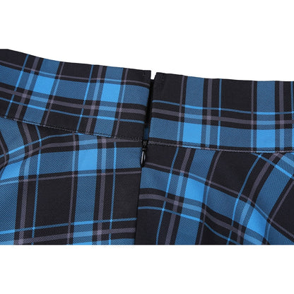 Plaid Blue Gothic Skirt