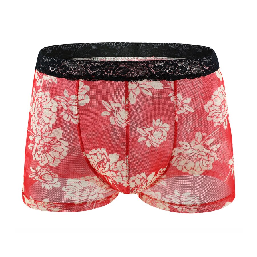 Tight Floral Print Boxer Briefs