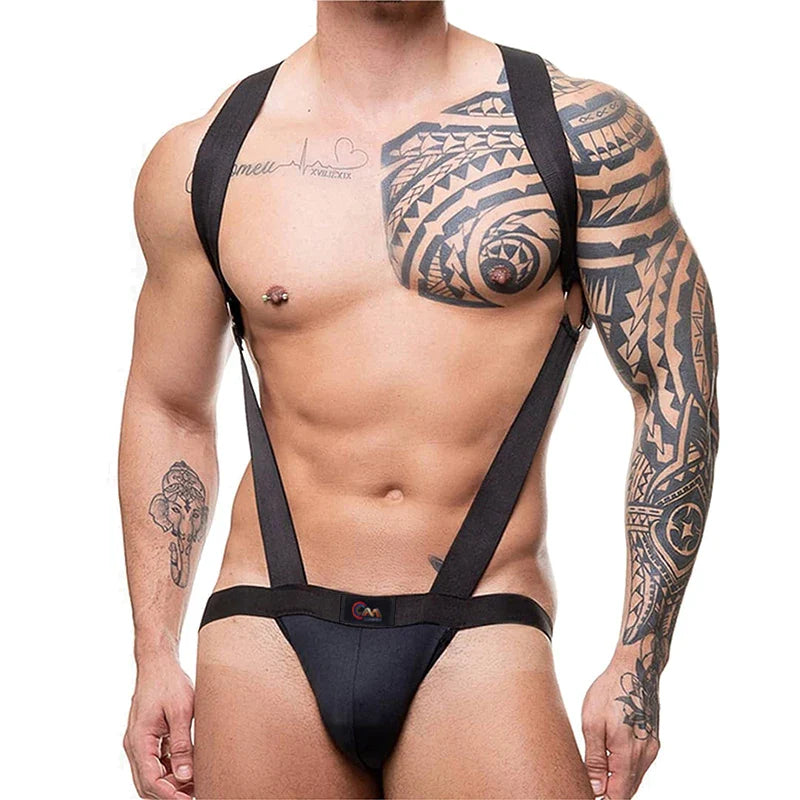 Rainbow Pride Suspender Underwear Outfit