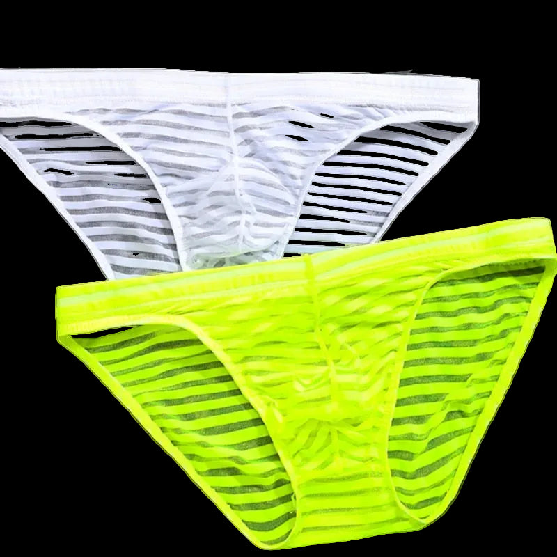 Striped Transparent Briefs