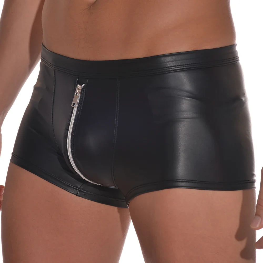 Latex Zip Fetish Boxers