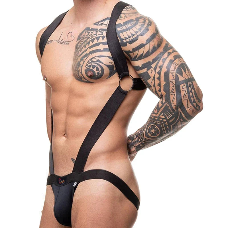 Rainbow Pride Suspender Underwear Outfit