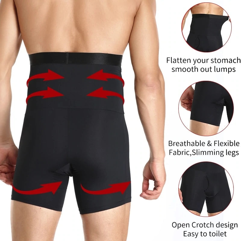 Men's Butt Lift Boxer Briefs with Fly