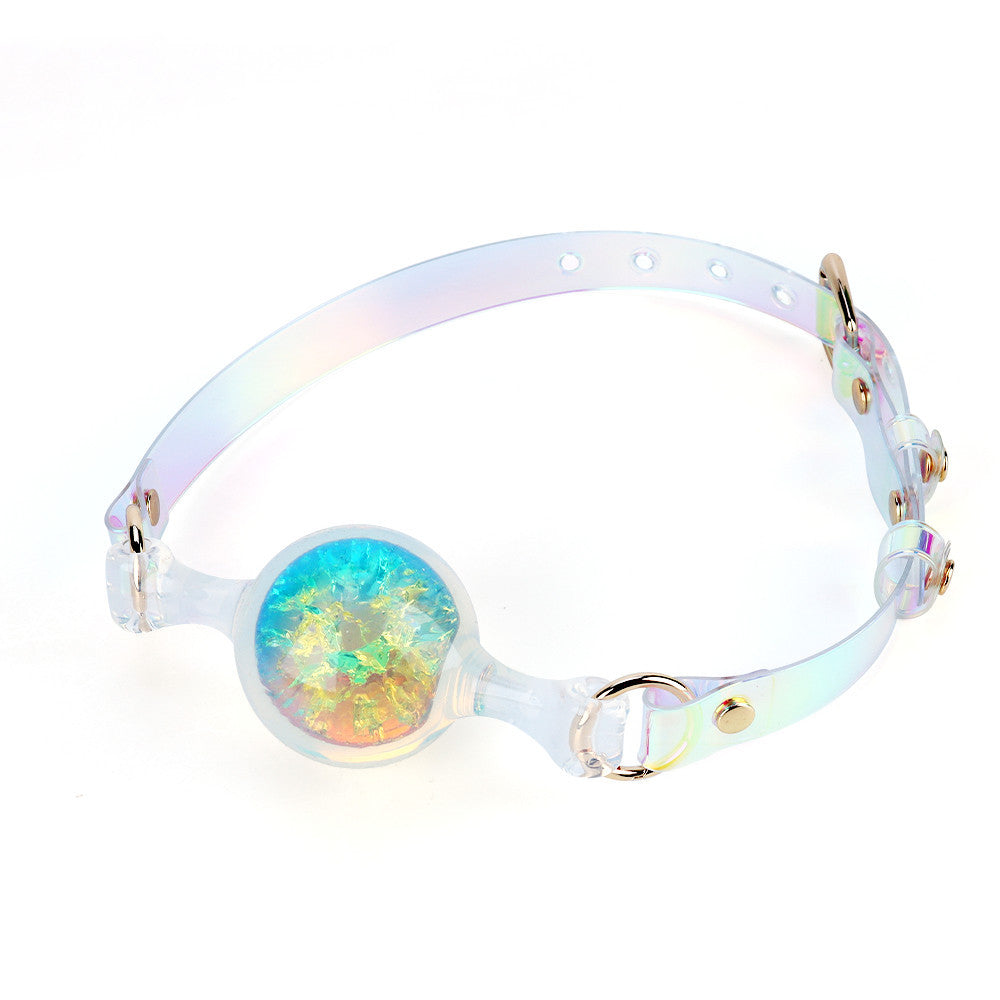 Colorful Open-Mouth Silicone Gag Ball – Sexy BDSM Bondage Gear