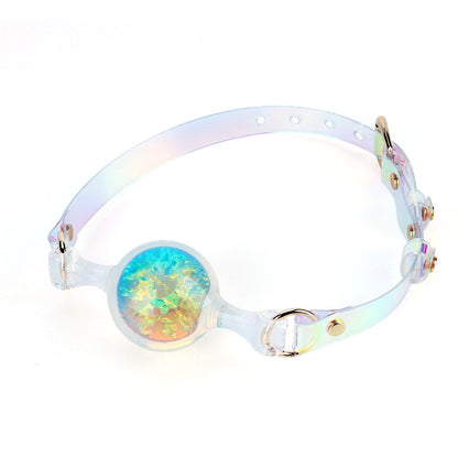 Colorful Open-Mouth Silicone Gag Ball – Sexy BDSM Bondage Gear