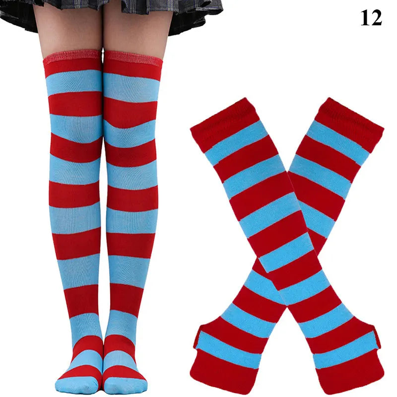 Matching Thigh High + Handwarmer Set