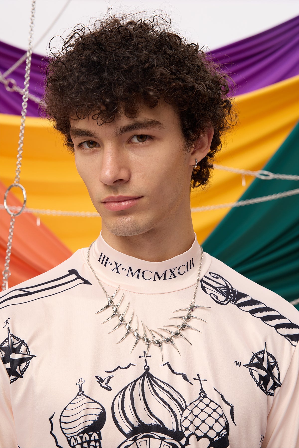 Hardened Gleam Fishbone Necklace