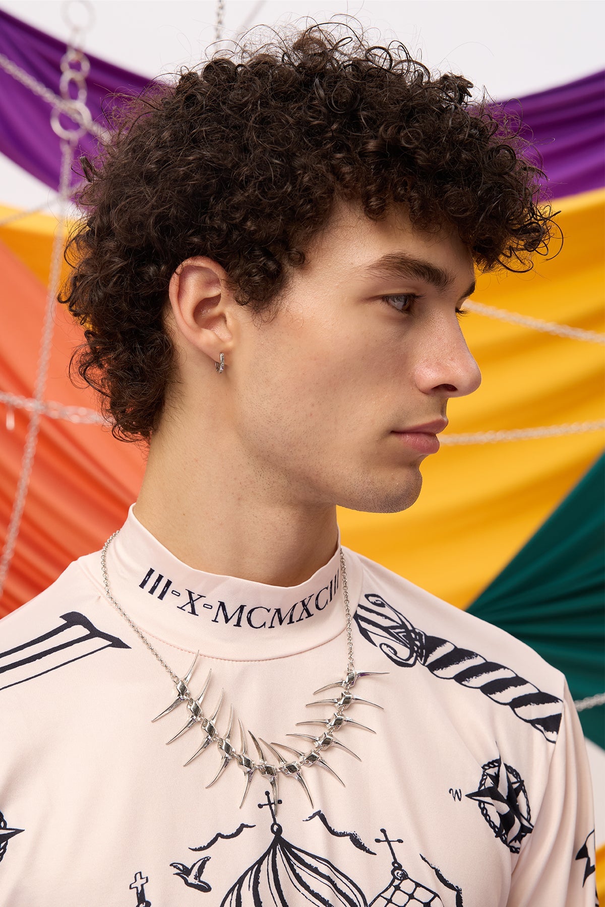 Hardened Gleam Fishbone Necklace