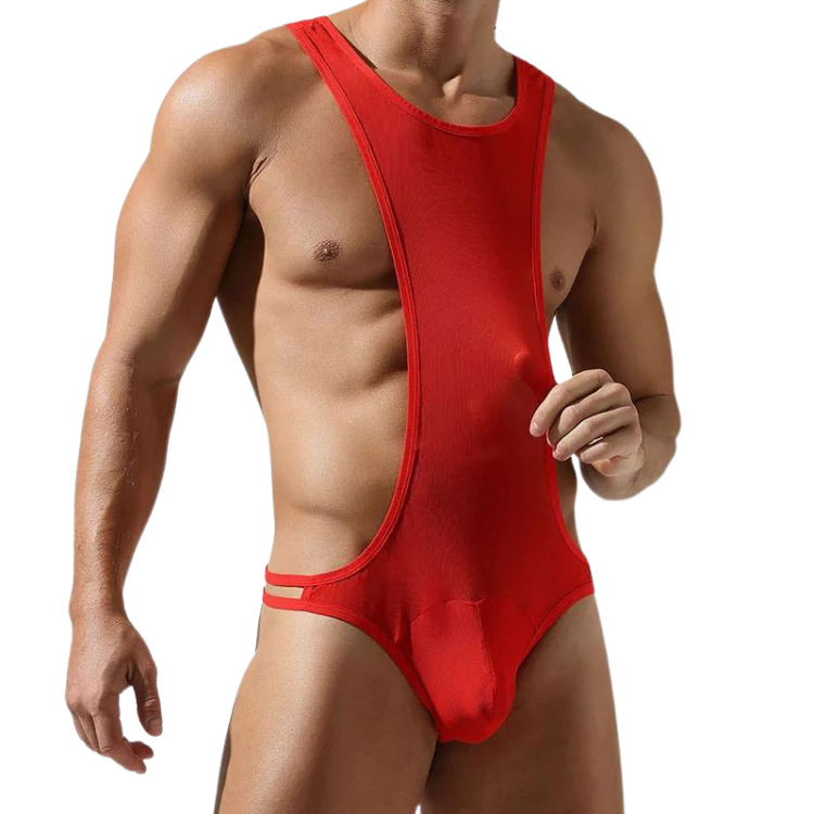 Harnessed Sissy T-Back Bodysuit