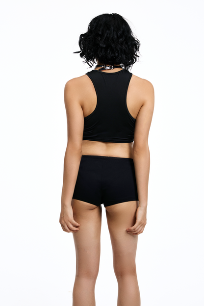 Hazy Skin Print Crop Top