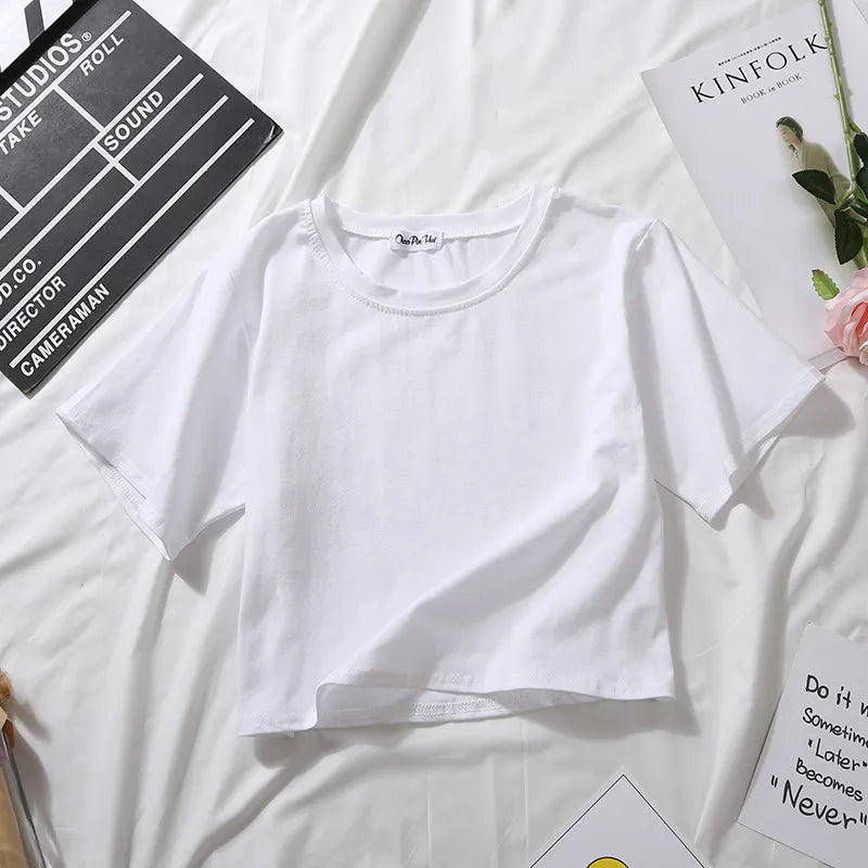 Solid Crop Tee