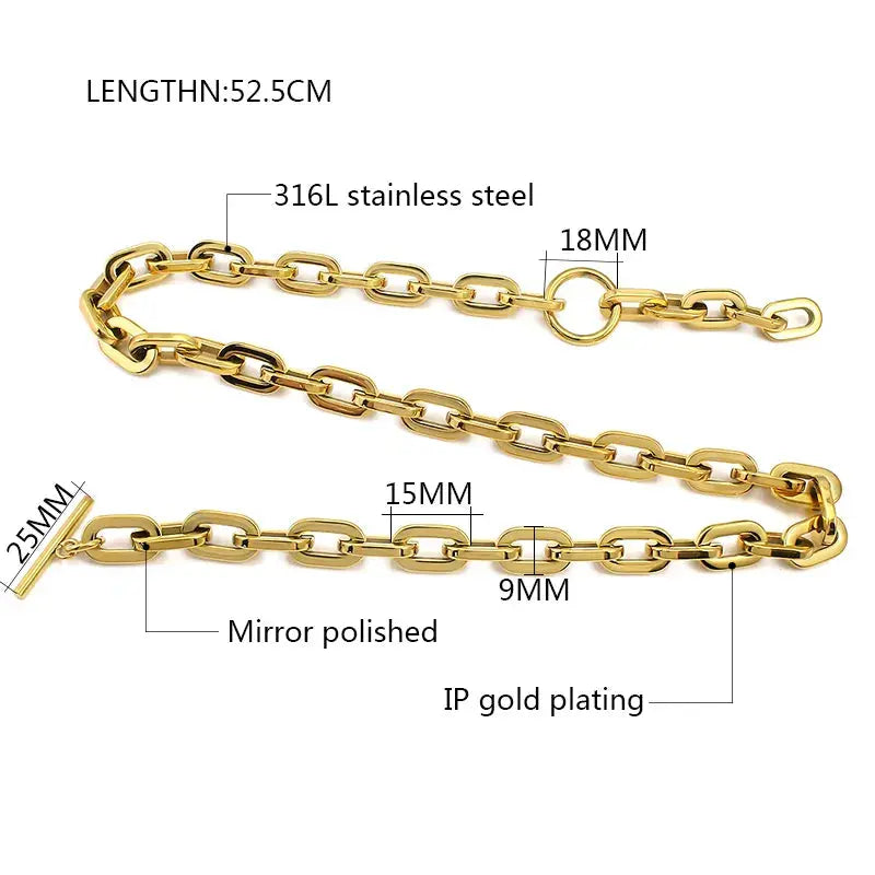 FOB Chain - Gold Plated