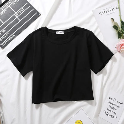 Solid Crop Tee