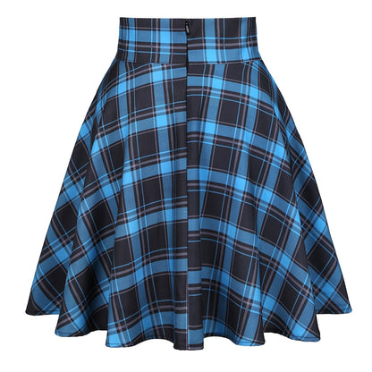 Plaid Blue Gothic Skirt