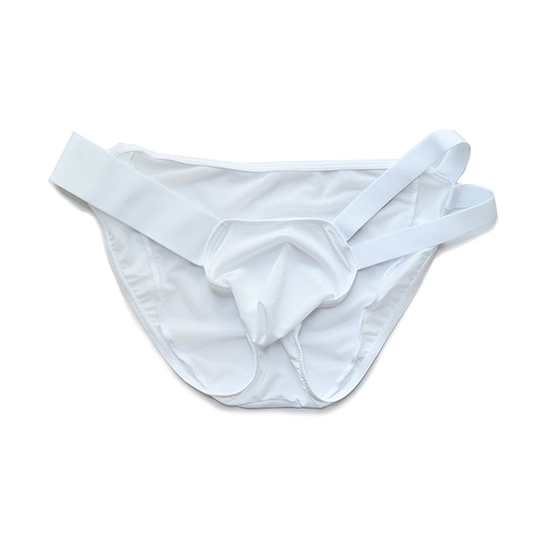 D.M Nylon Low Waist Sexy Mesh Erotic Briefs