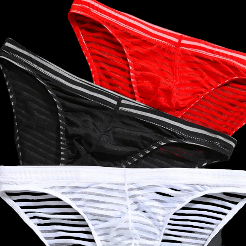 Striped Transparent Briefs