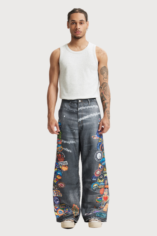 Heatline Rush Print Straight Jeans