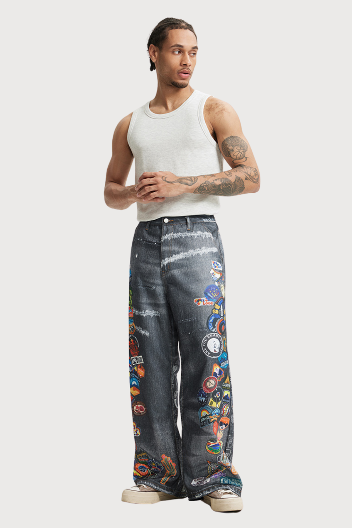Heatline Rush Print Straight Jeans