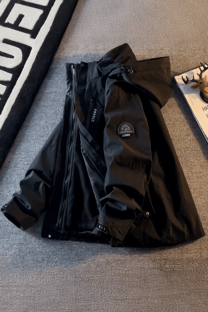 Heavy Duty 3-in-1 Winter Jacket – Hooded & Fleece Lined