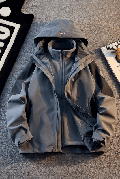 Heavy Duty 3-in-1 Winter Jacket – Hooded & Fleece Lined