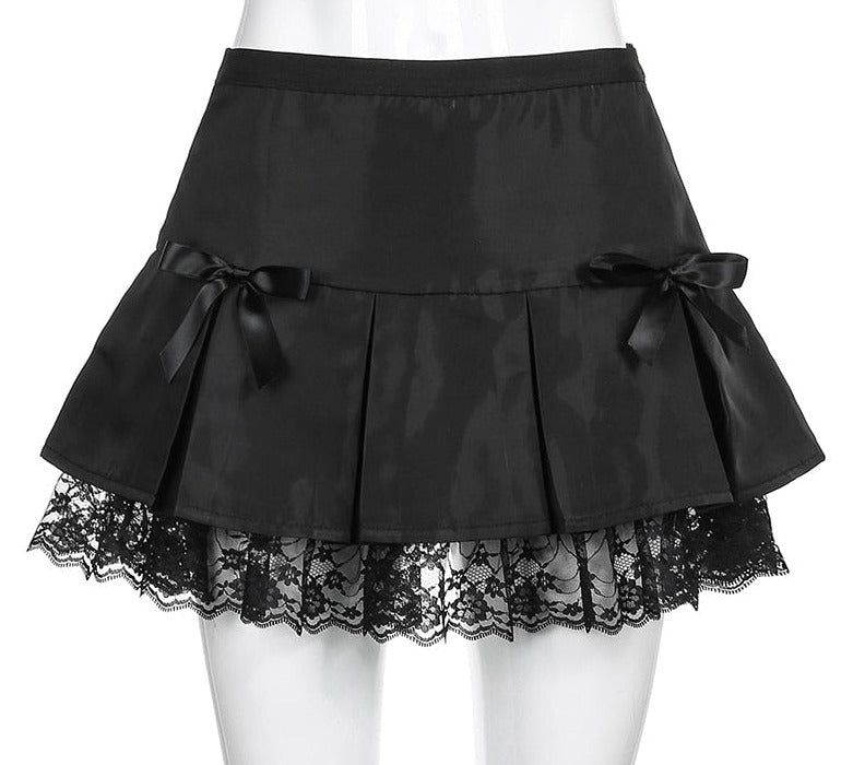 Bowknot & Lace Skirt