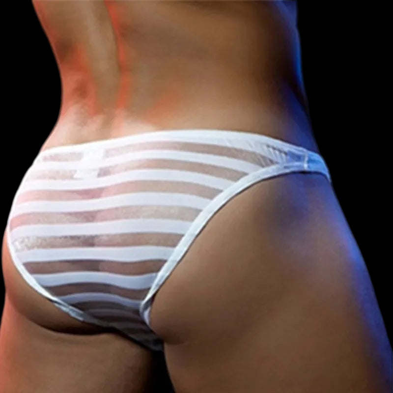 Striped Transparent Briefs