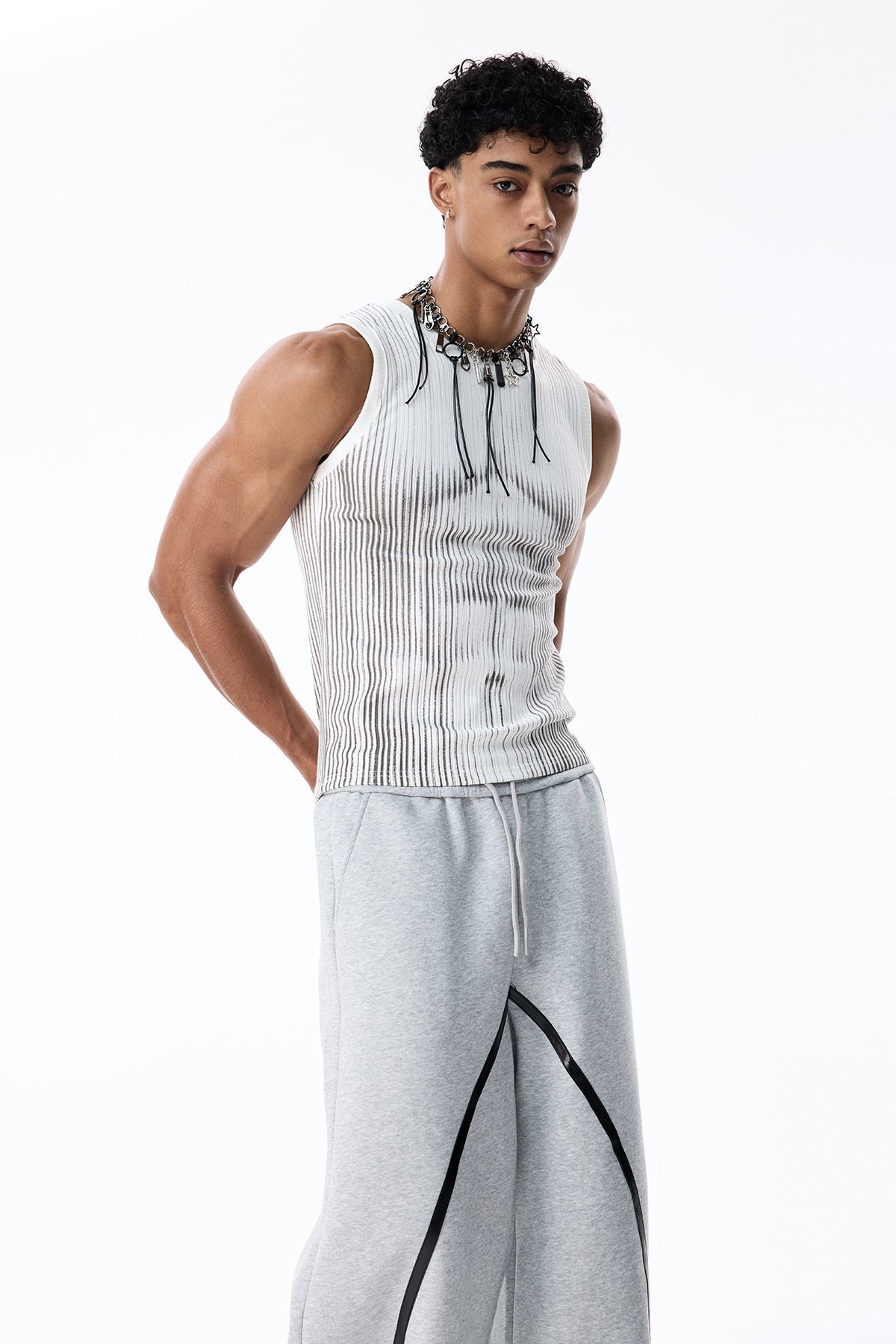 Hollow Wrap Sleeveless Top